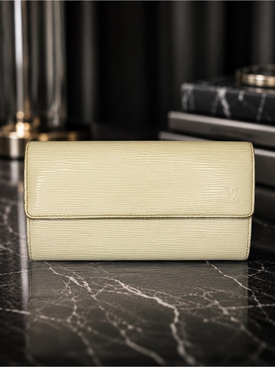 Louis Vuitton Handbags - Louis Vuitton Epi Leather Sarah Wallet – Ivory / Cream | Vintage